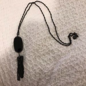 Kendra Scott Gunmetal Rayne Necklace
